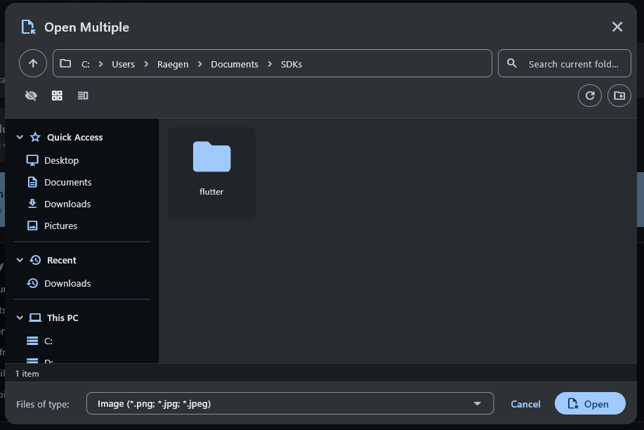Open multiple dialog